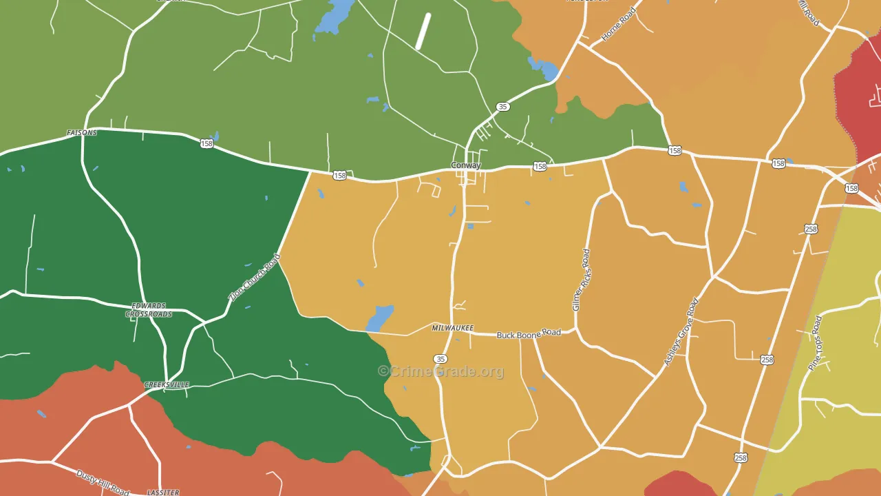 27820, NC Map of Theft Rates
