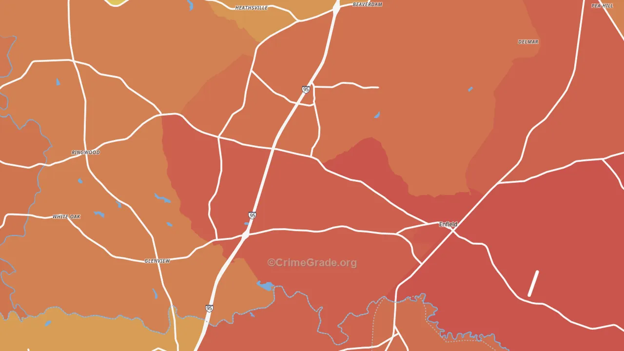 27823, NC Map of Theft Rates