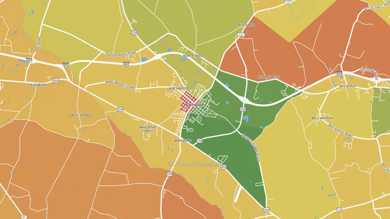 27828, NC Map of Theft Rates