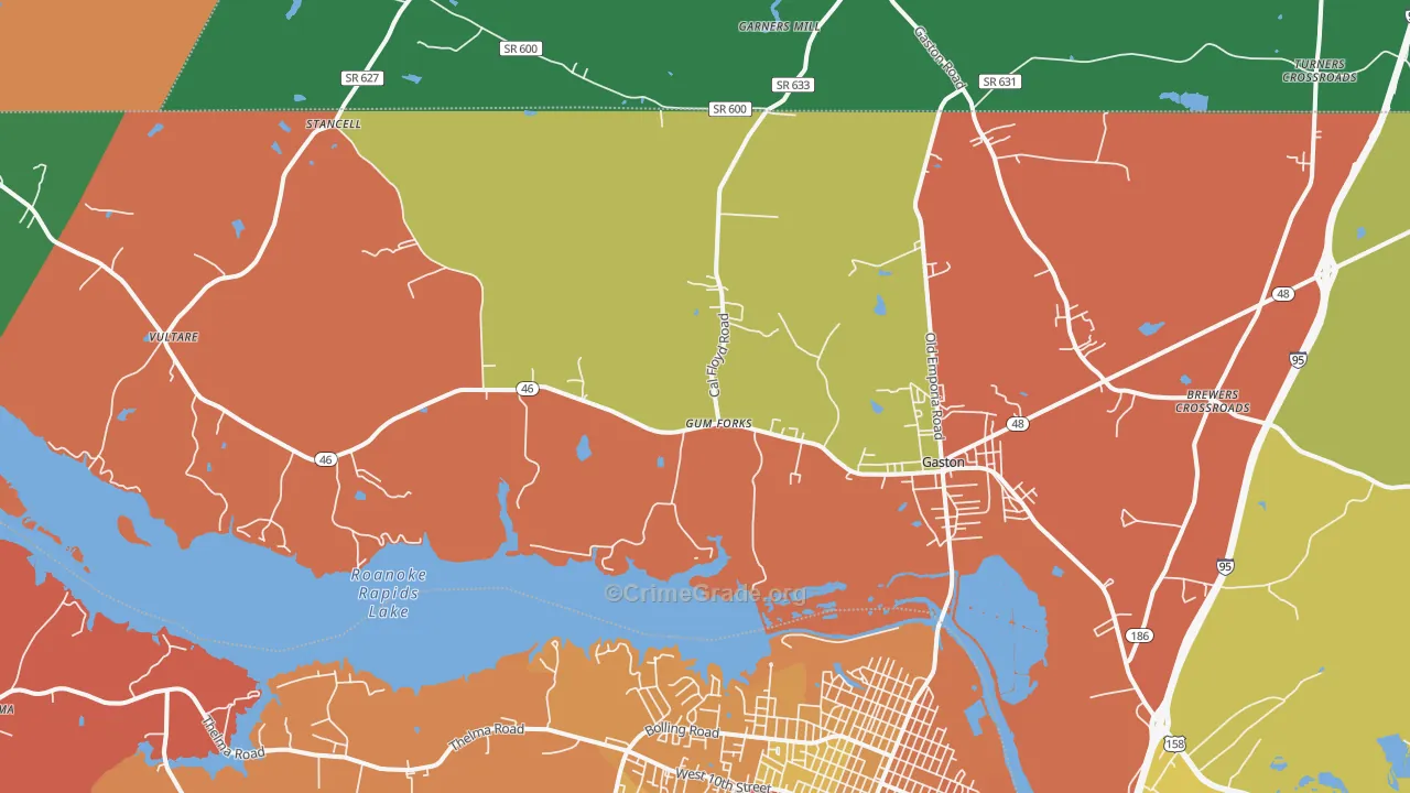 27832, NC Map of Theft Rates