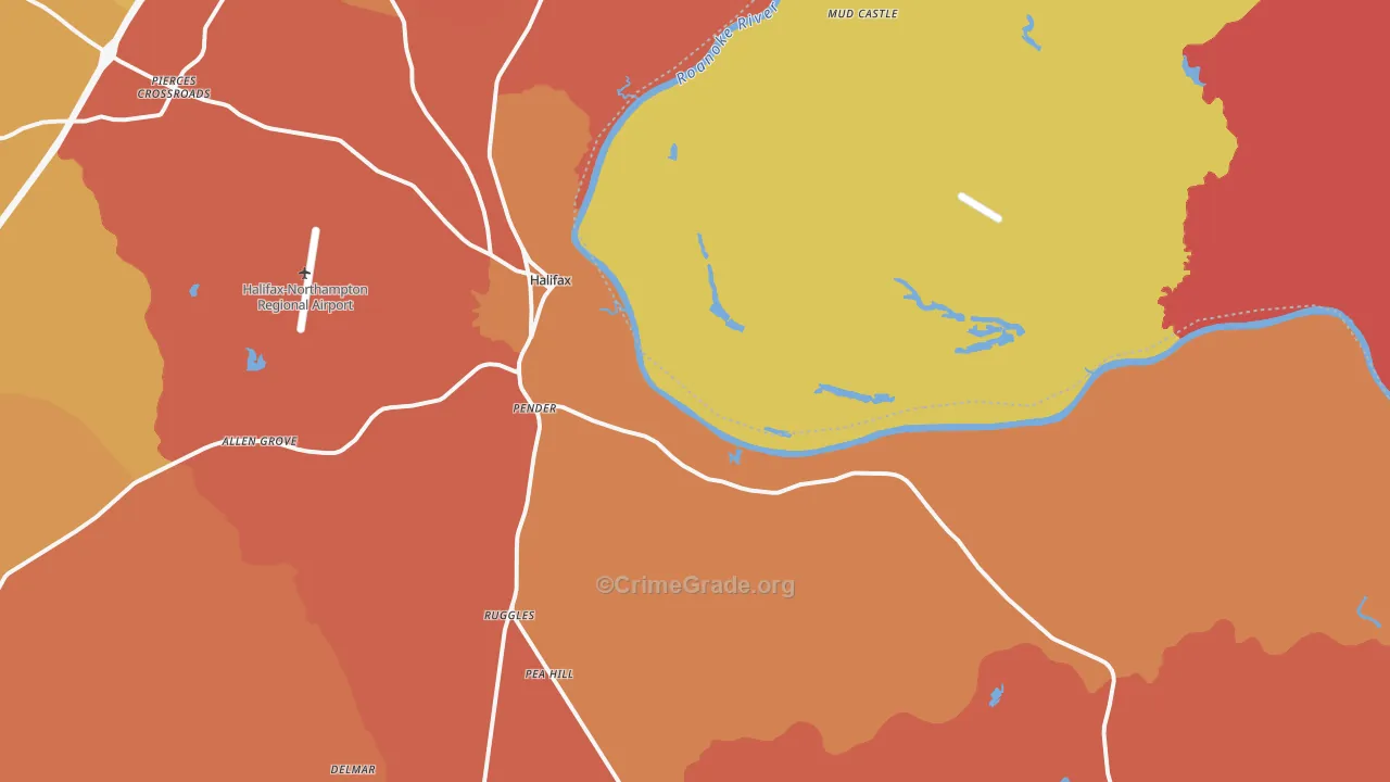 27839, NC Map of Theft Rates