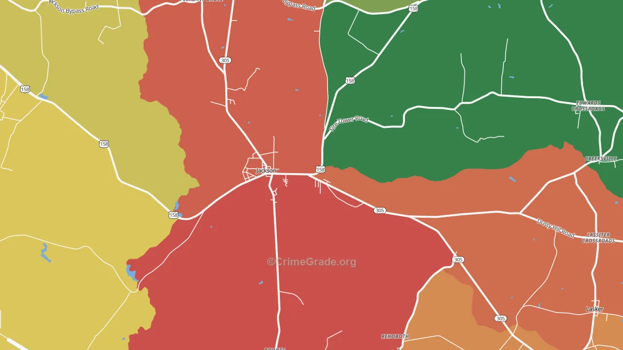 27845, NC Map of Theft Rates