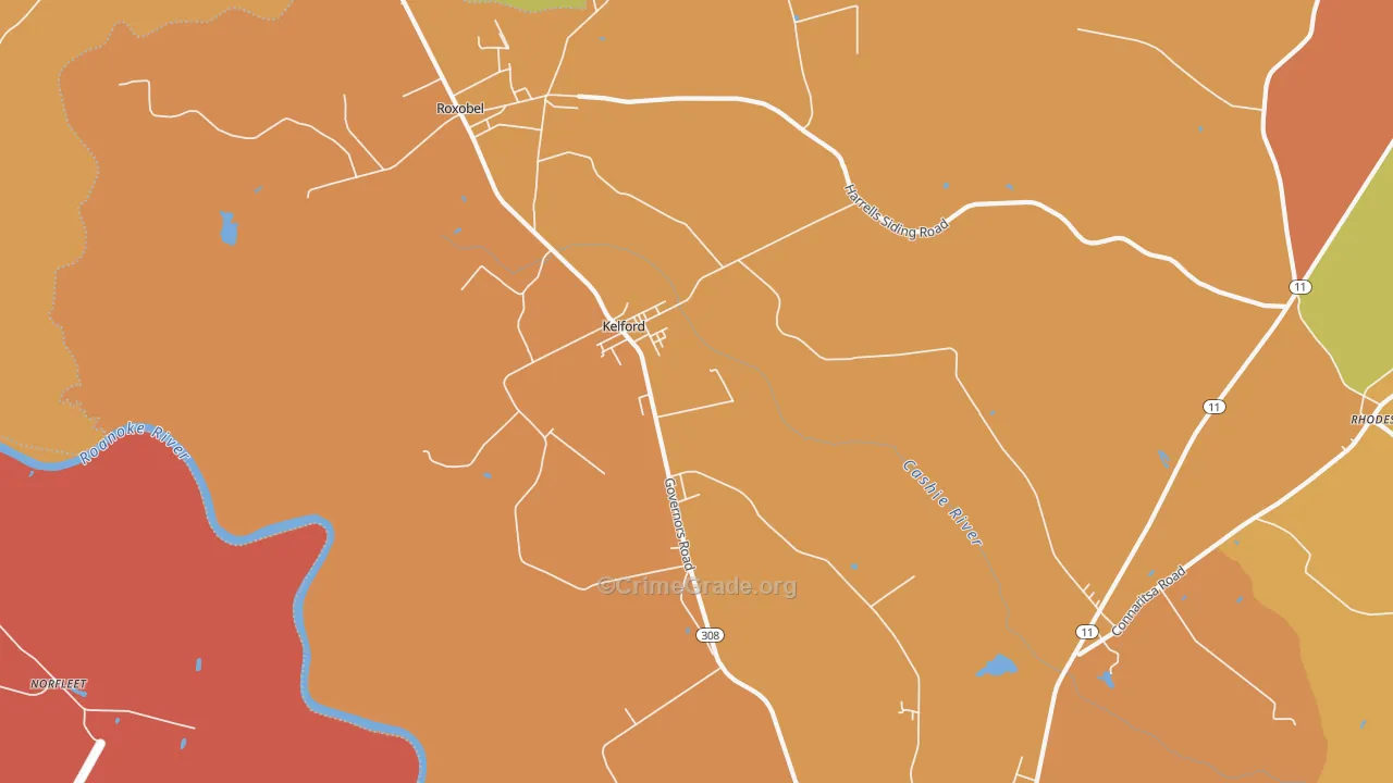 27847, NC Map of Theft Rates