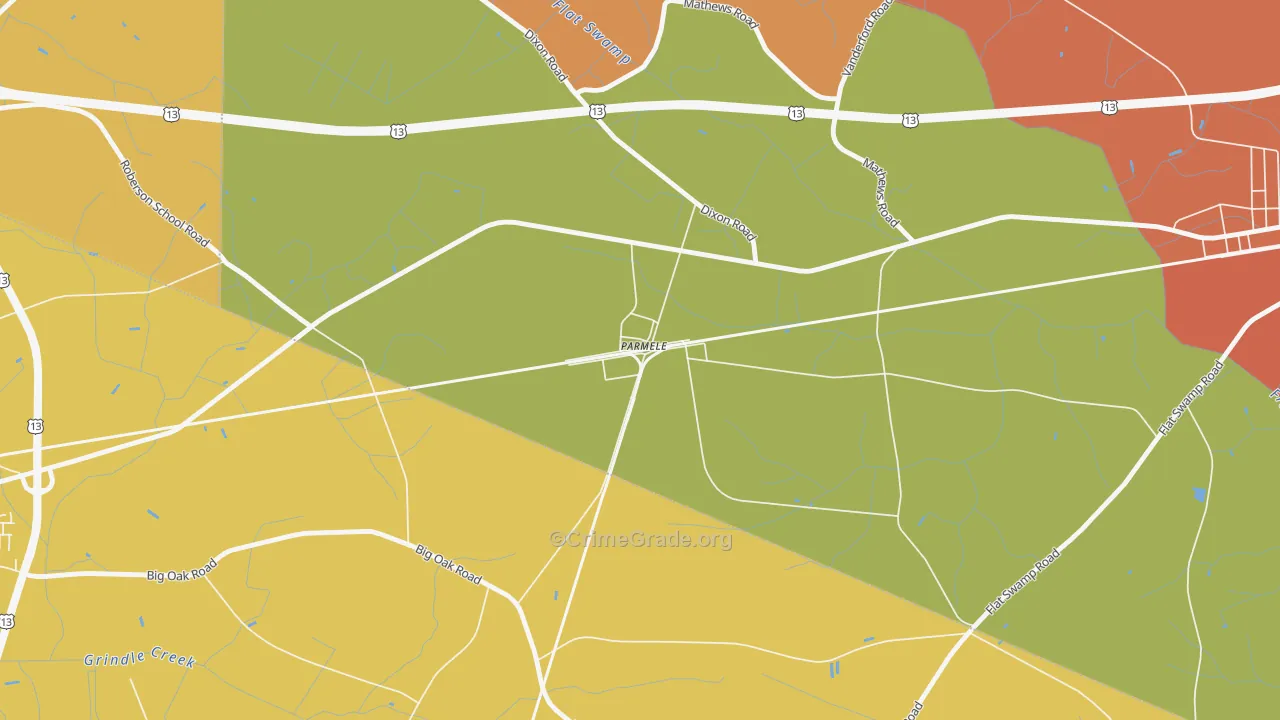 27861, NC Map of Theft Rates