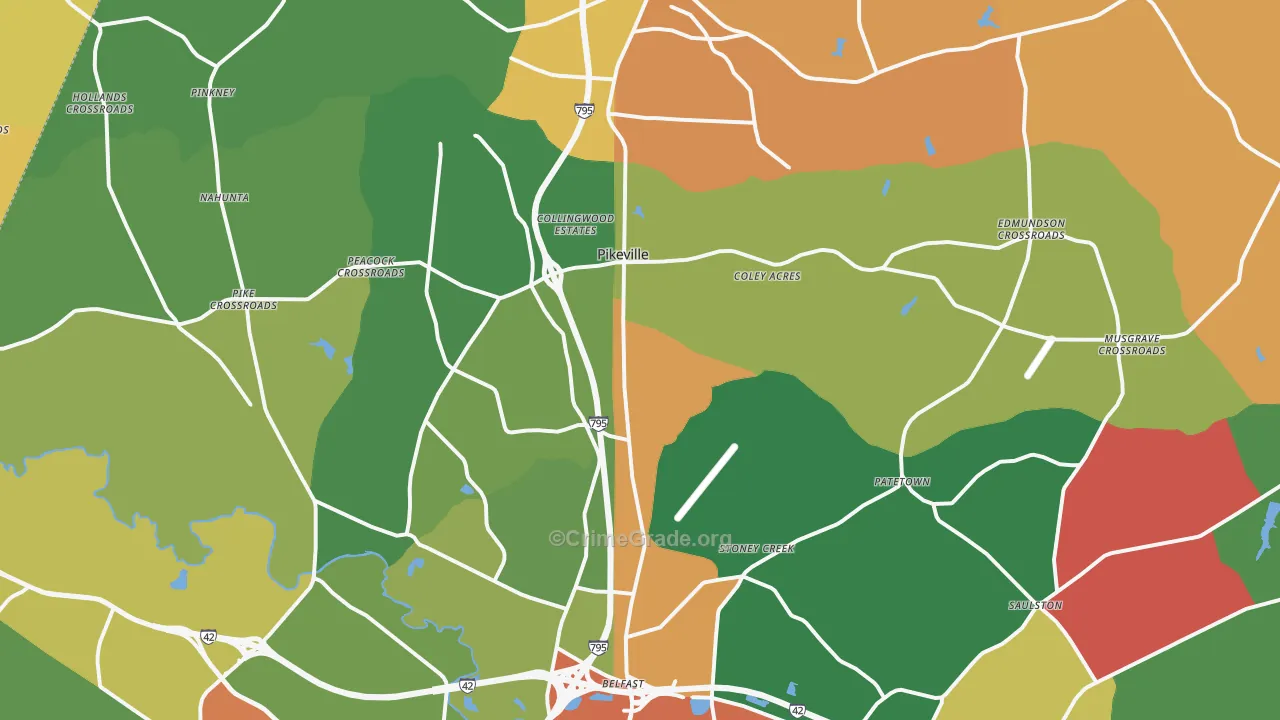27863, NC Map of Theft Rates