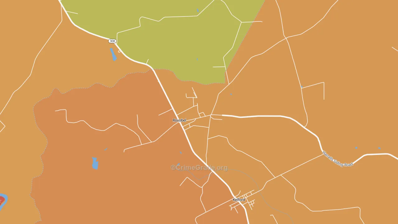 27872, NC Map of Theft Rates