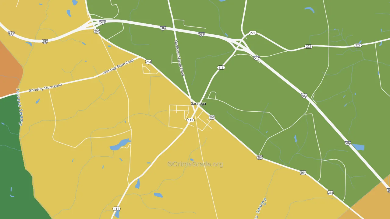 27873, NC Map of Theft Rates