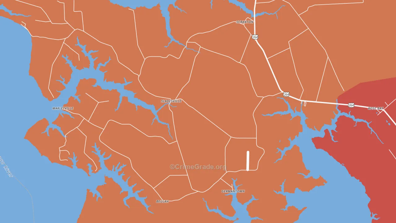 27875, NC Map of Theft Rates