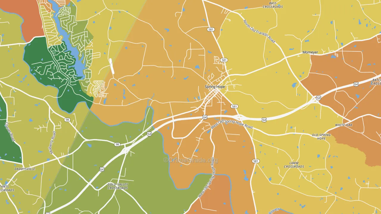 27882, NC Map of Theft Rates