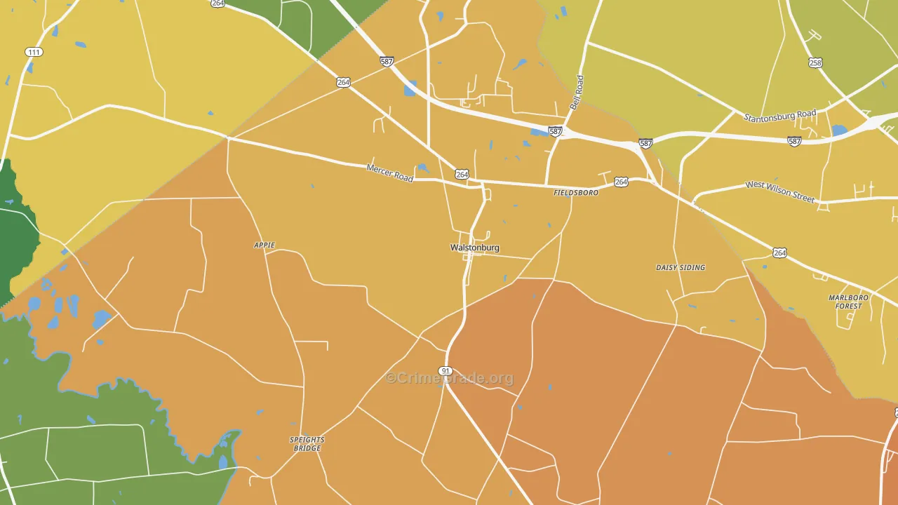 27888, NC Map of Theft Rates