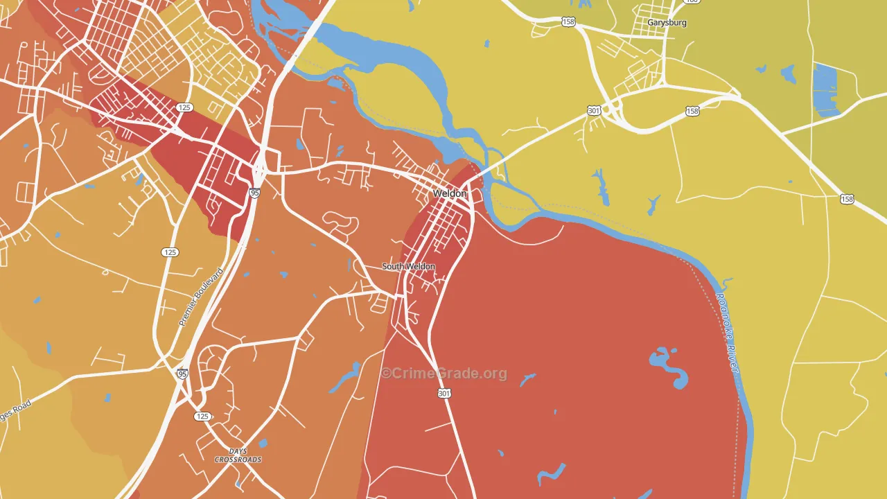 27890, NC Map of Theft Rates