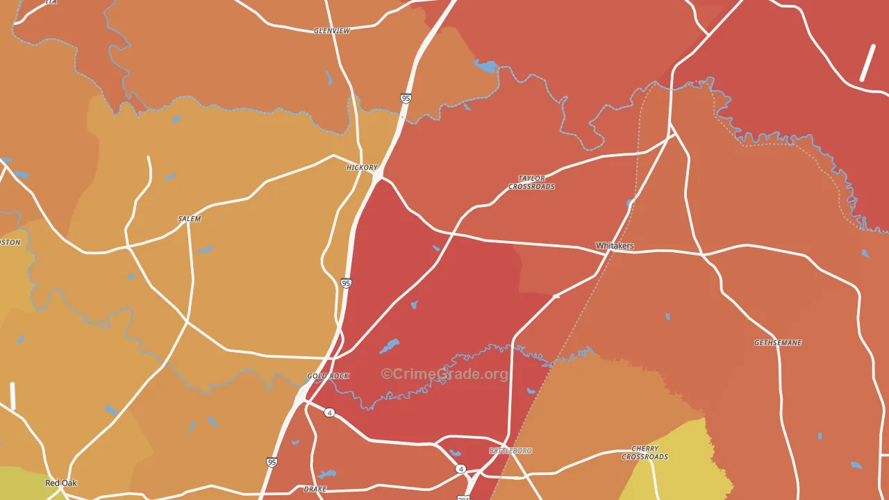 27891, NC Map of Theft Rates