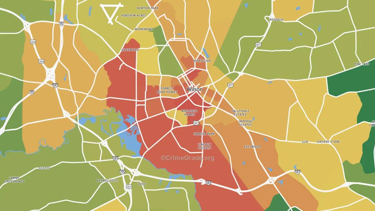 27893, NC Map of Theft Rates