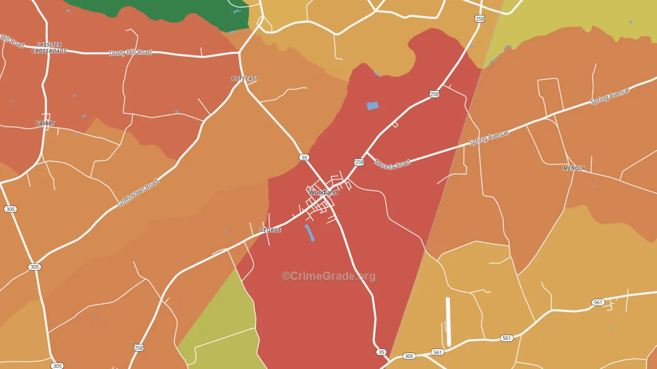 27897, NC Map of Theft Rates