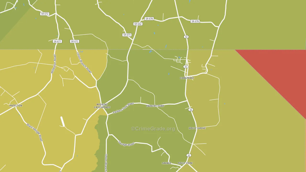 27926, NC Map of Theft Rates