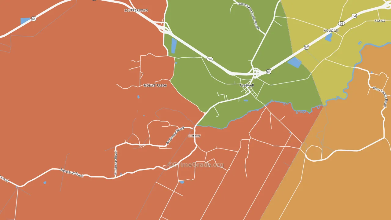 27928, NC Map of Theft Rates