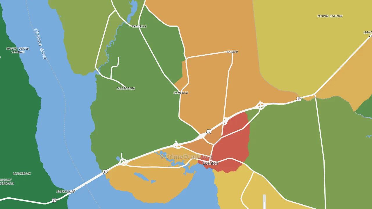 27932, NC Map of Theft Rates