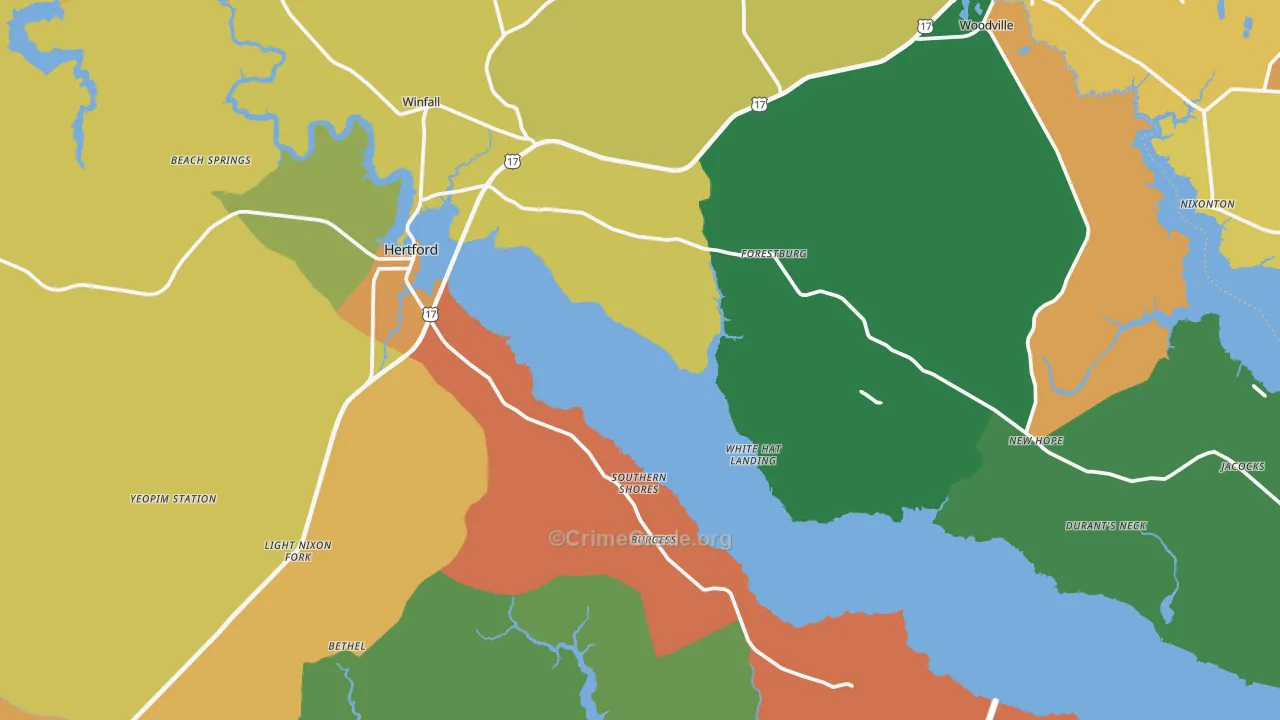 27944, NC Map of Theft Rates