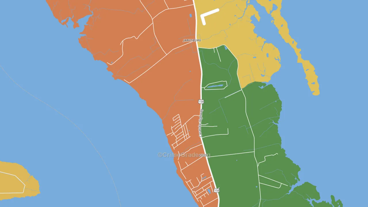 27947, NC Map of Theft Rates