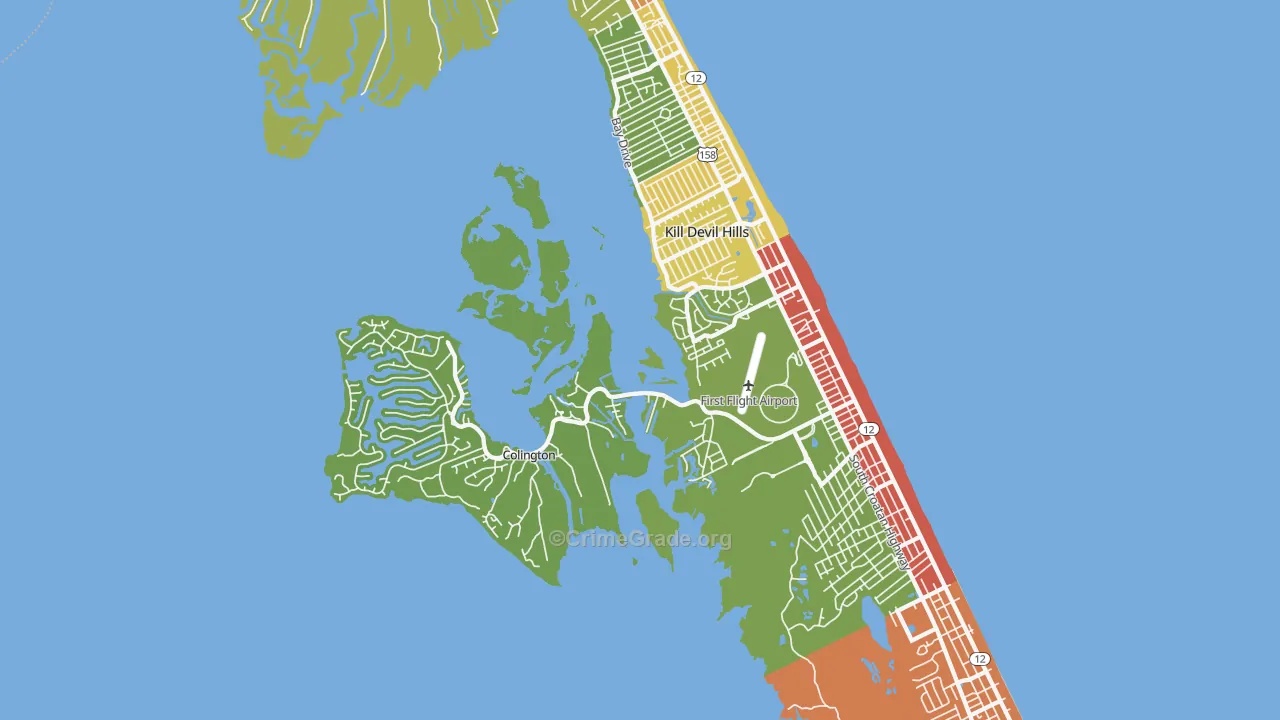 27948, NC Map of Theft Rates