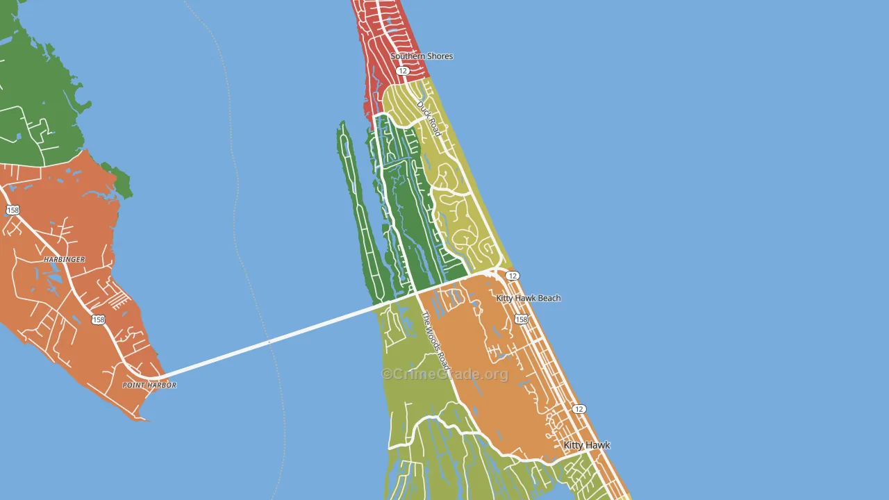 27949, NC Map of Theft Rates