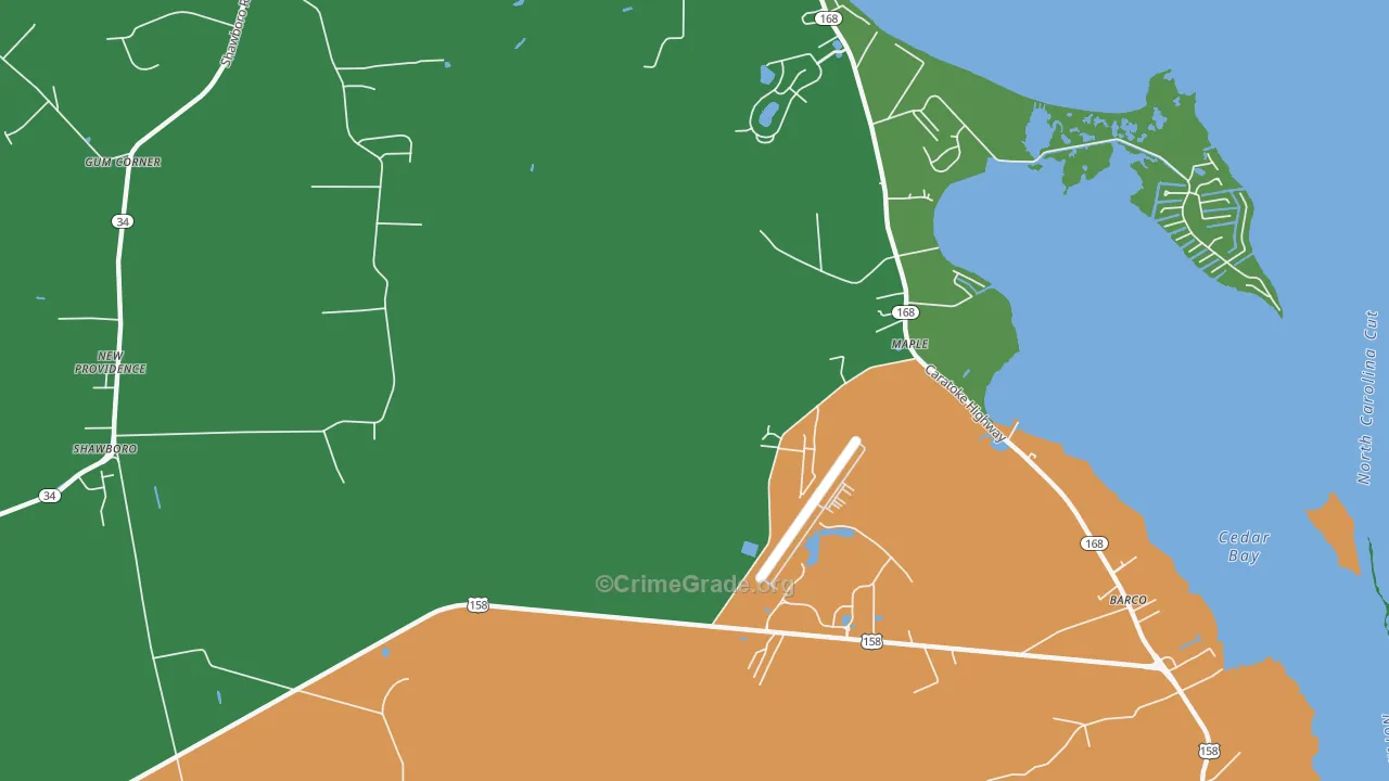 27956, NC Map of Theft Rates
