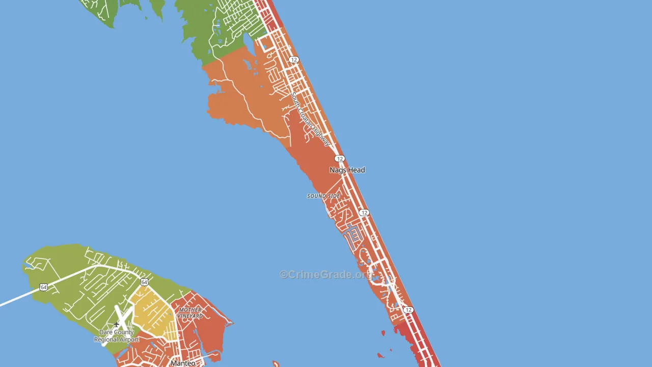 27959, NC Map of Theft Rates
