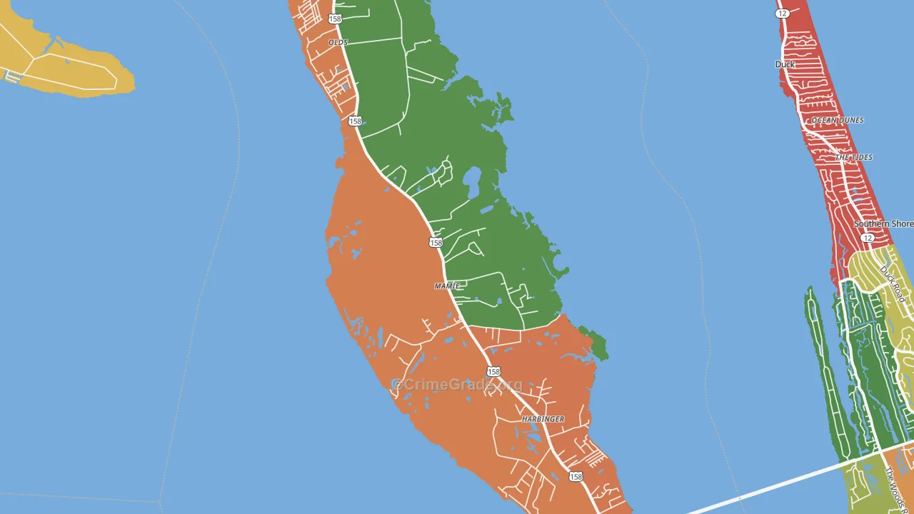 27966, NC Map of Theft Rates