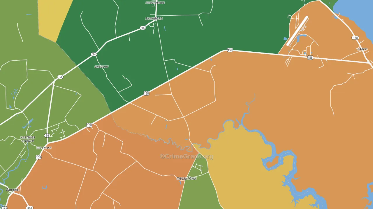 27973, NC Map of Theft Rates