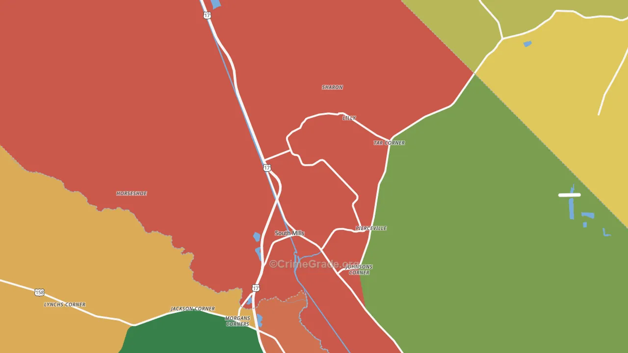 27976, NC Map of Theft Rates