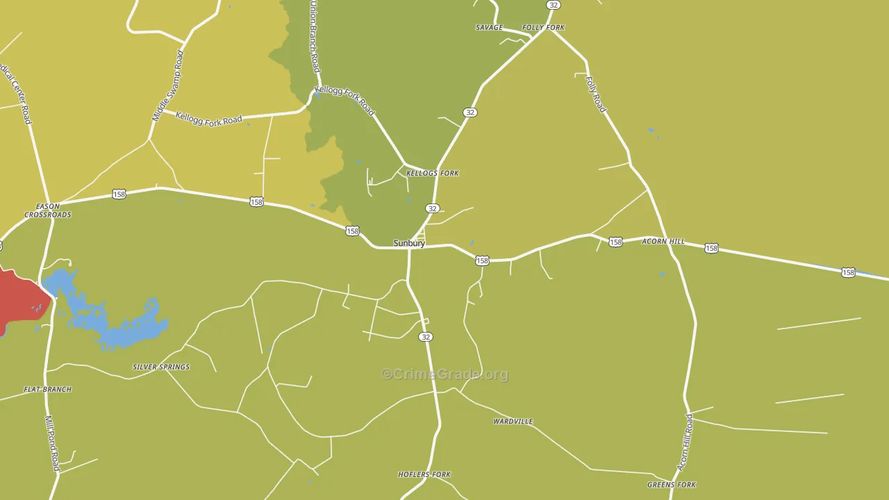 27979, NC Map of Theft Rates