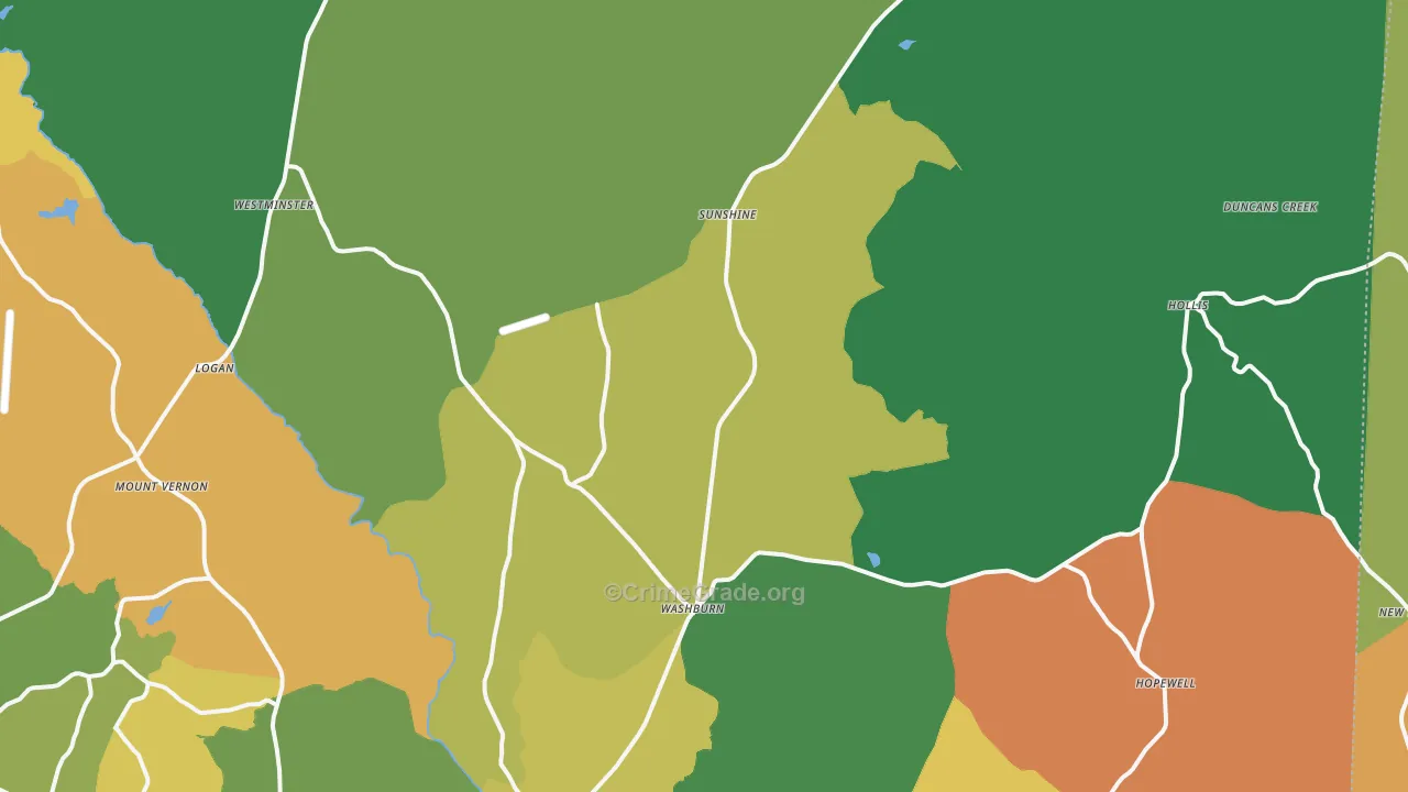28018, NC Map of Theft Rates