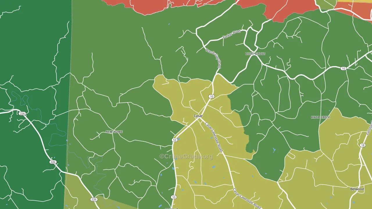 28020, NC Map of Theft Rates