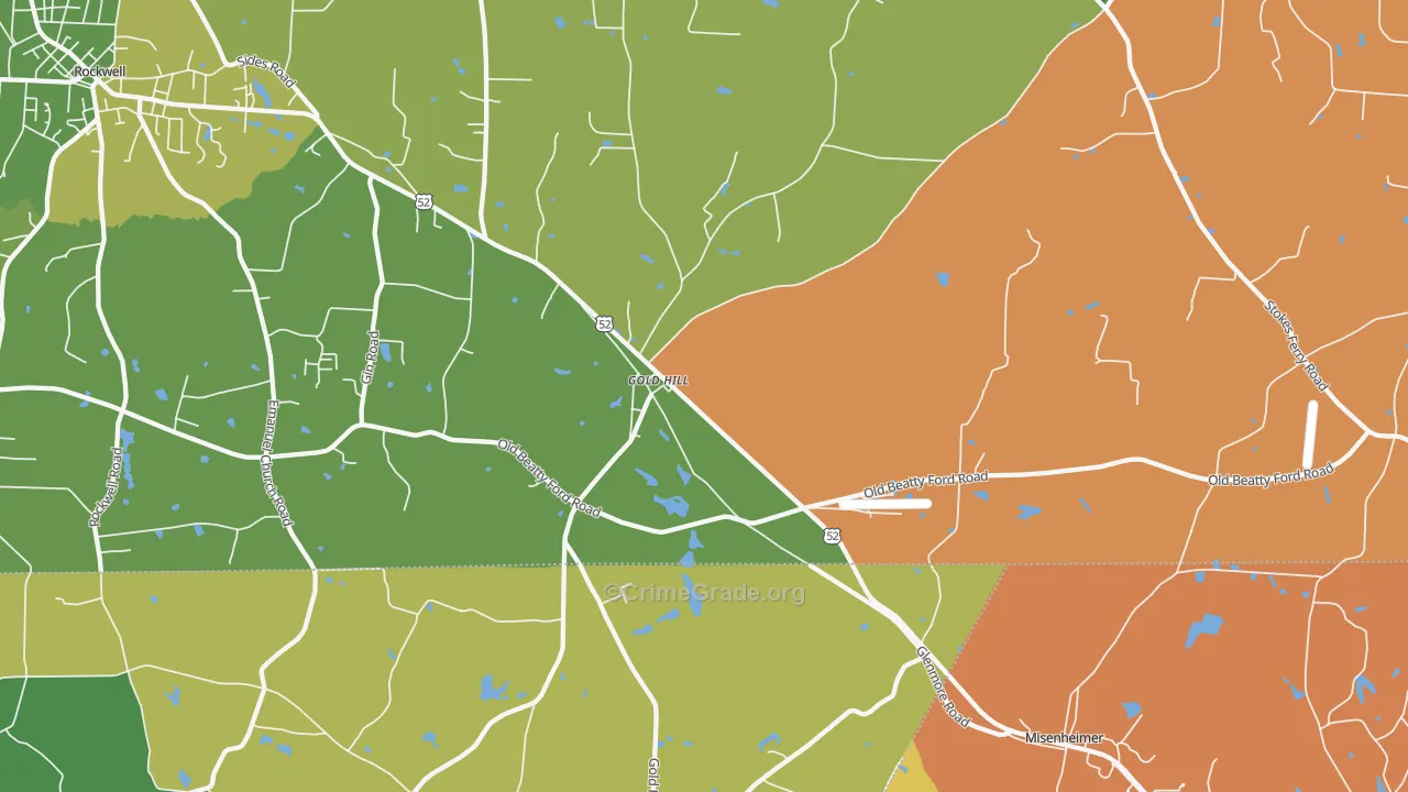 28071, NC Map of Theft Rates