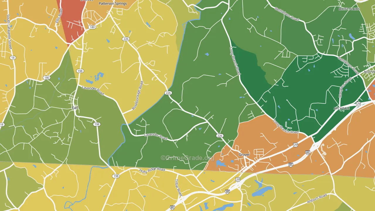 28073, NC Map of Theft Rates