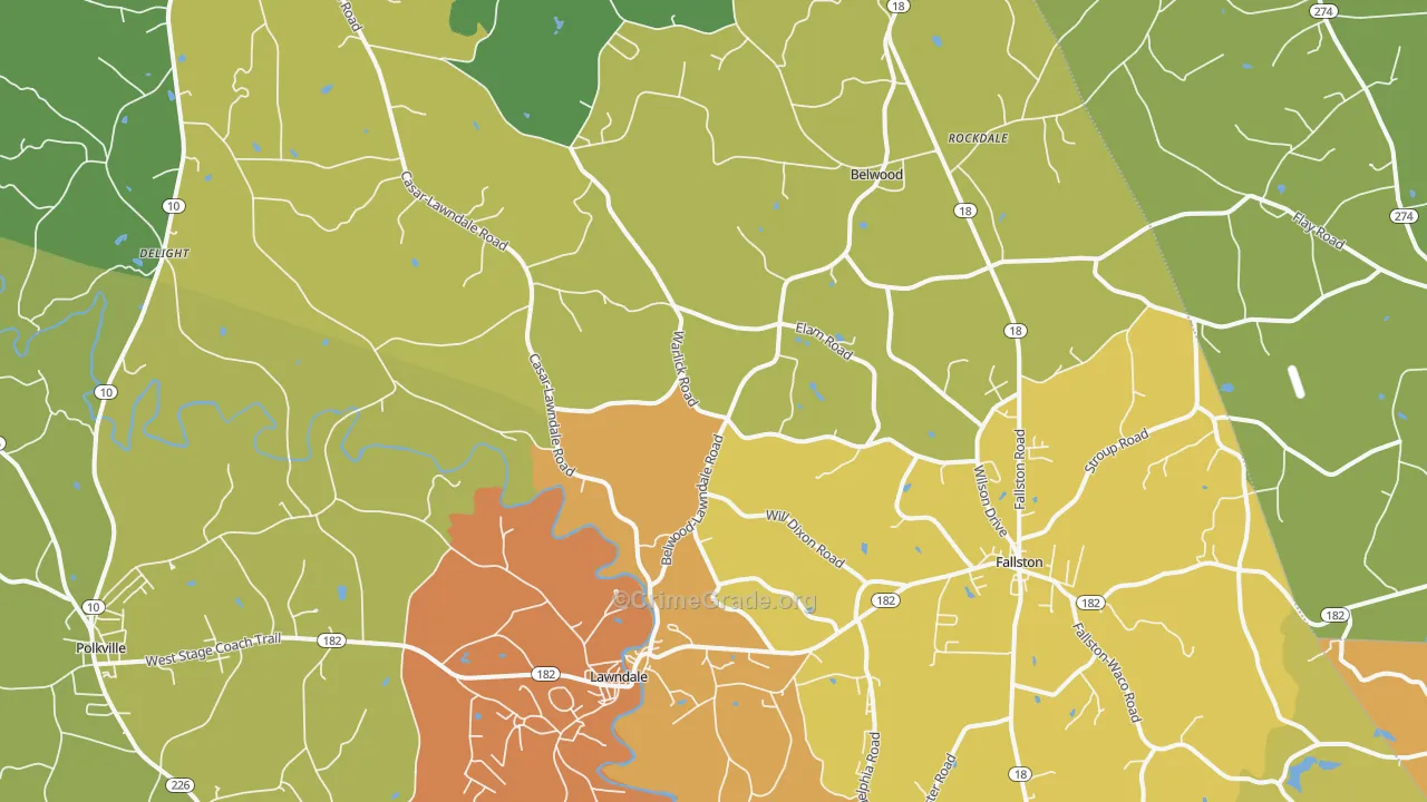 28090, NC Map of Theft Rates