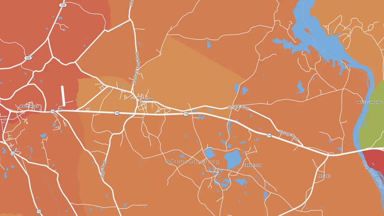 28091, NC Map of Theft Rates