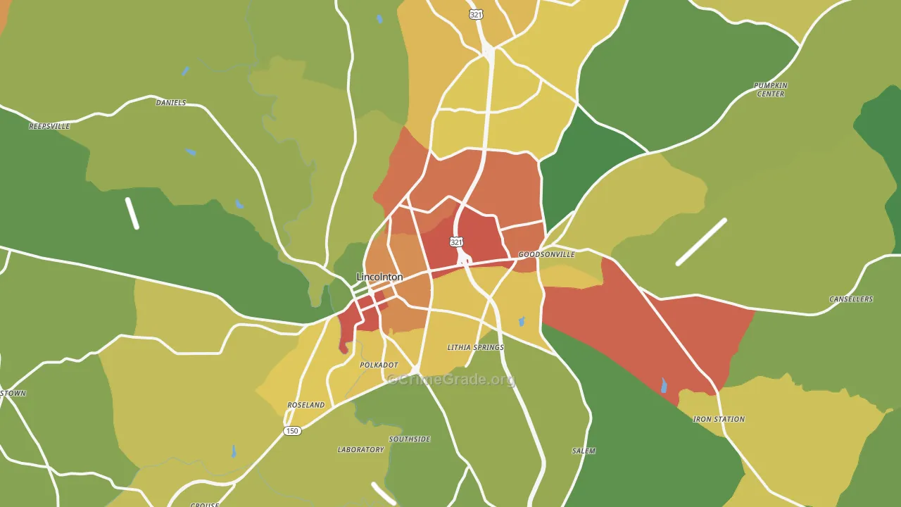 28092, NC Map of Theft Rates