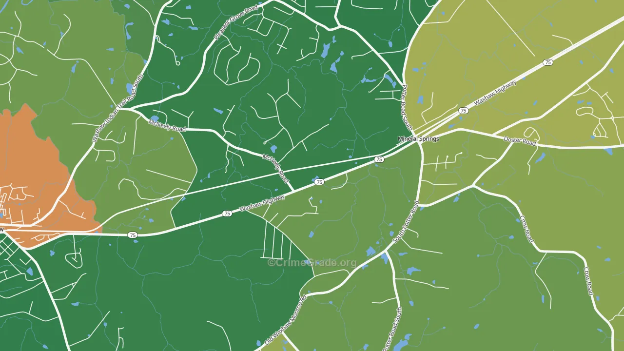 28108, NC Map of Theft Rates