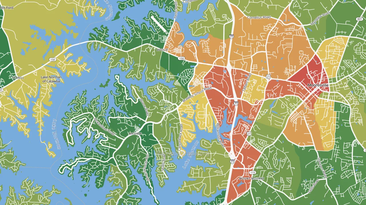 28117, NC Map of Theft Rates