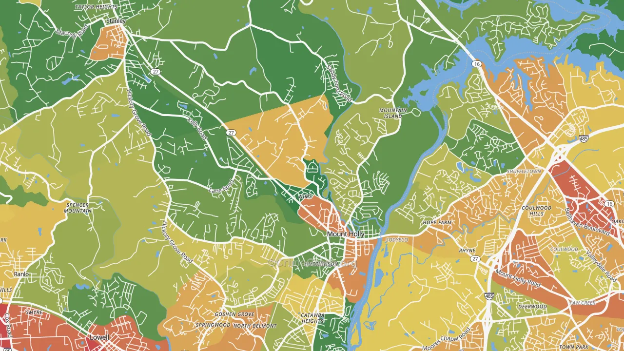 28120, NC Map of Theft Rates