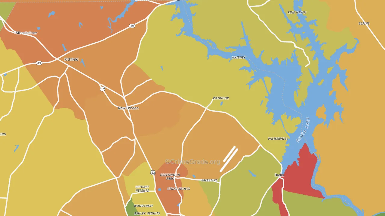 28127, NC Map of Theft Rates