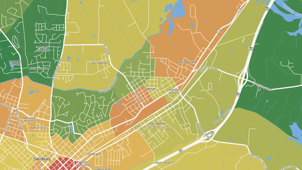 28159, NC Map of Theft Rates