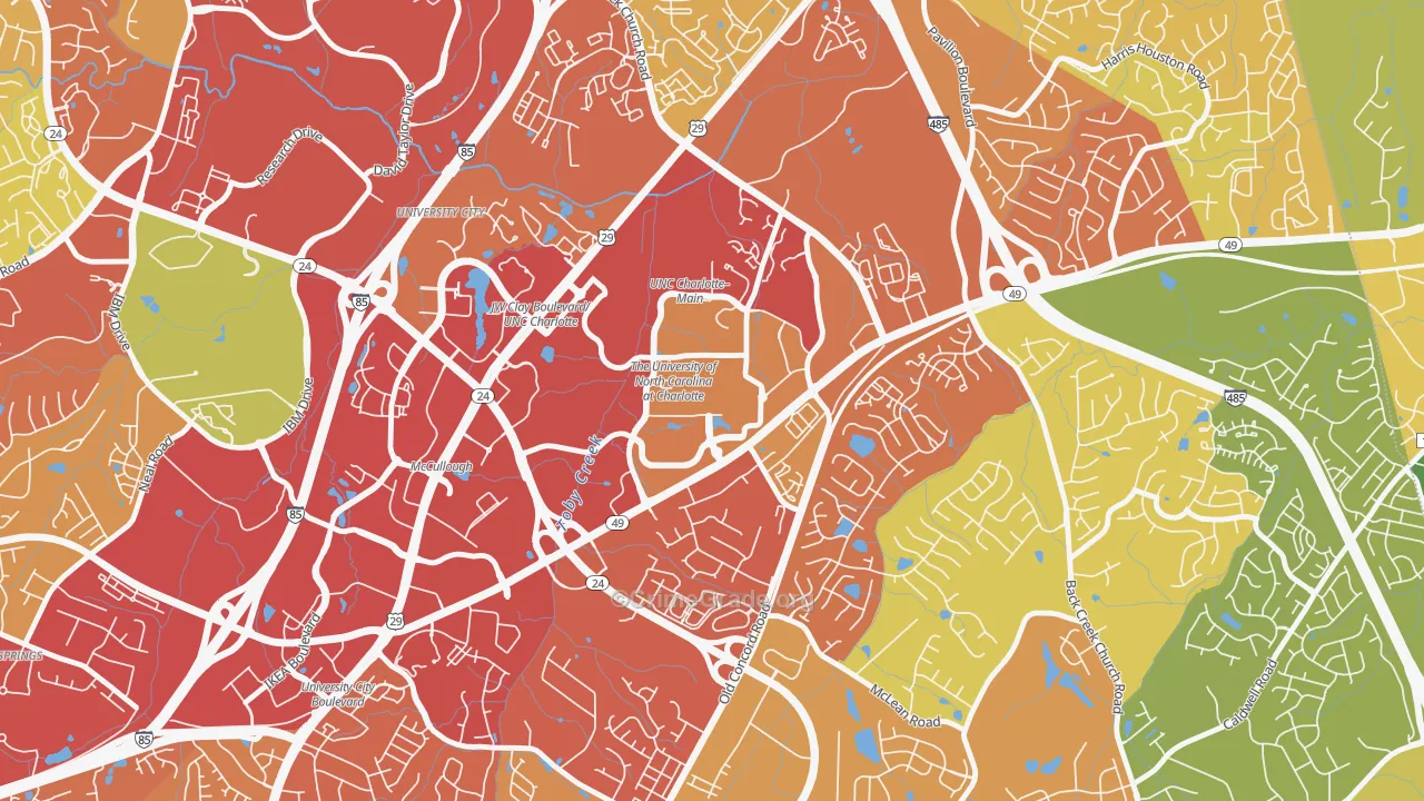 28223, NC Map of Theft Rates