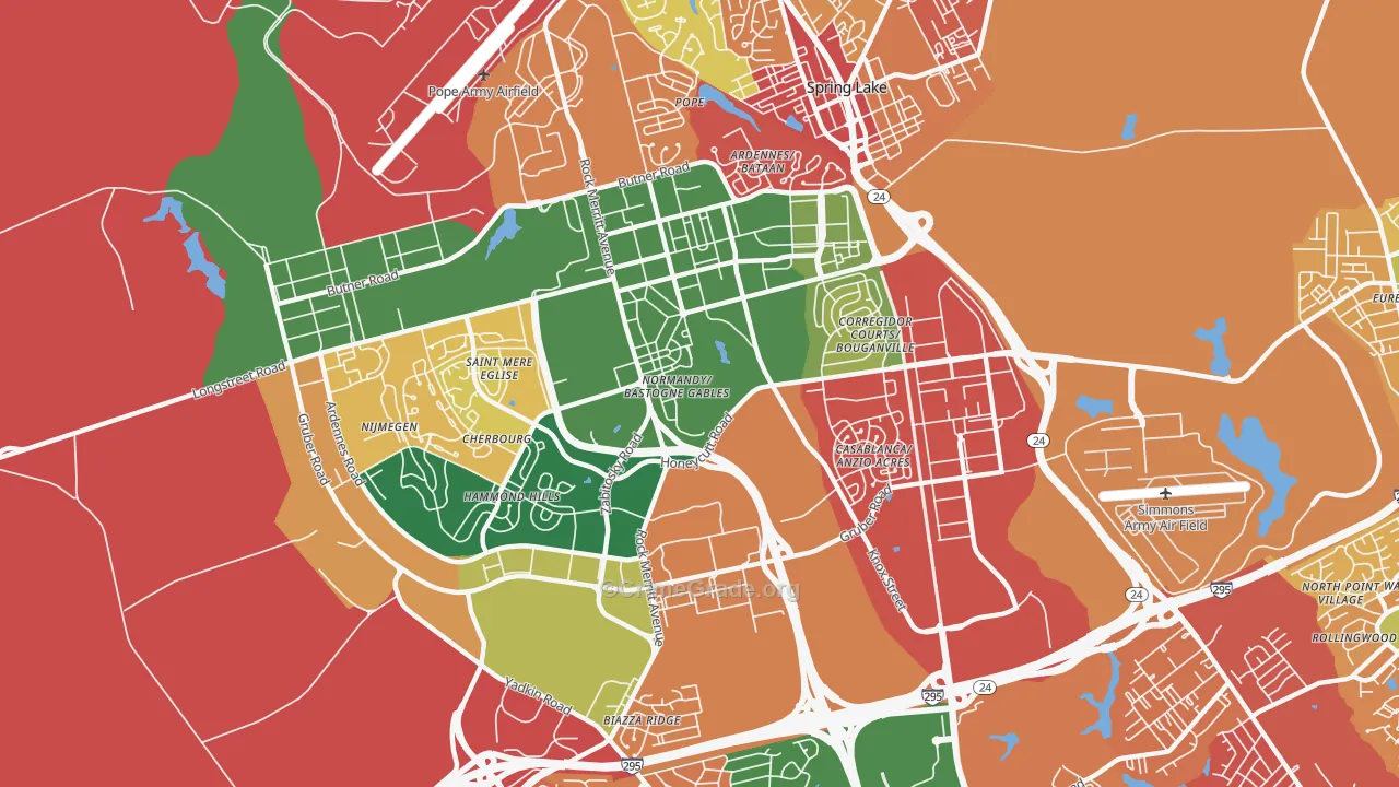 28307, NC Map of Theft Rates