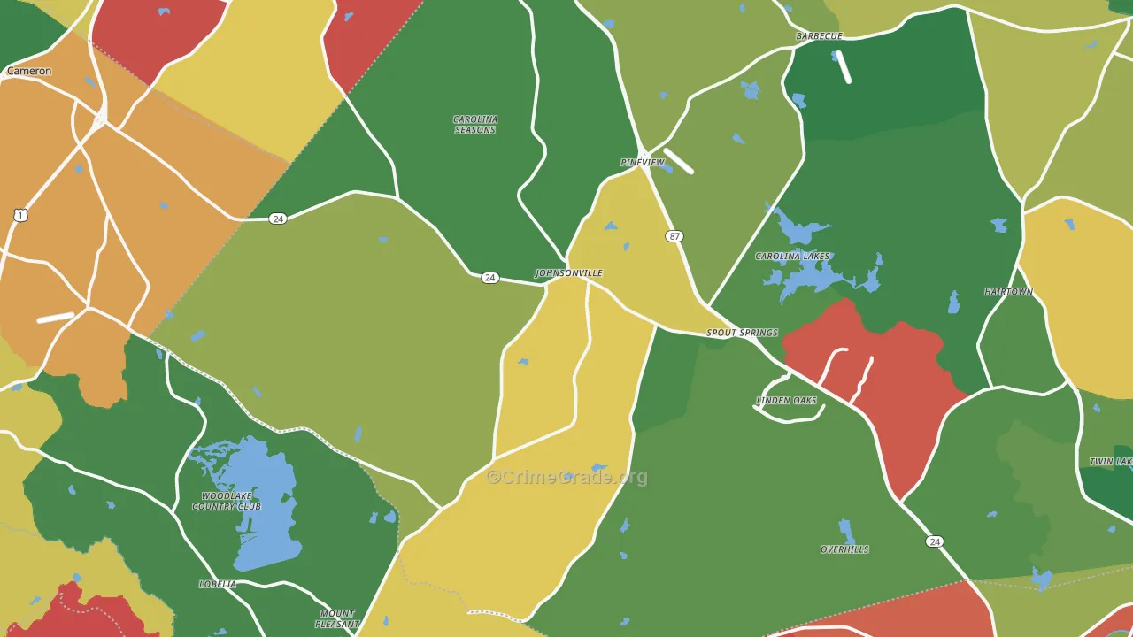 28326, NC Map of Theft Rates