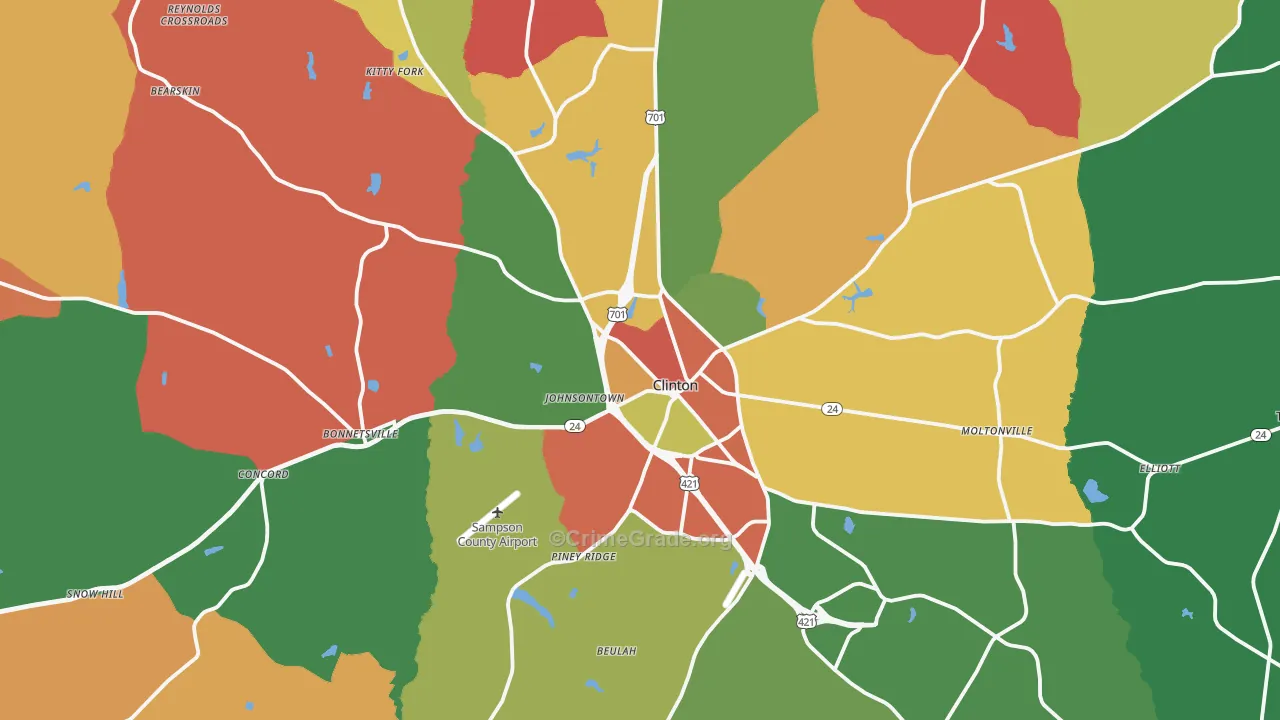 28328, NC Map of Theft Rates