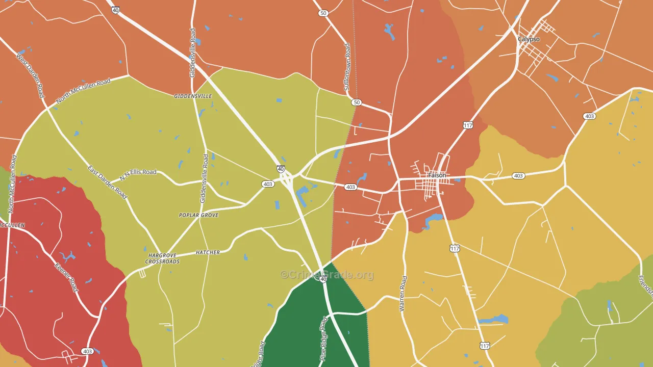 28341, NC Map of Theft Rates