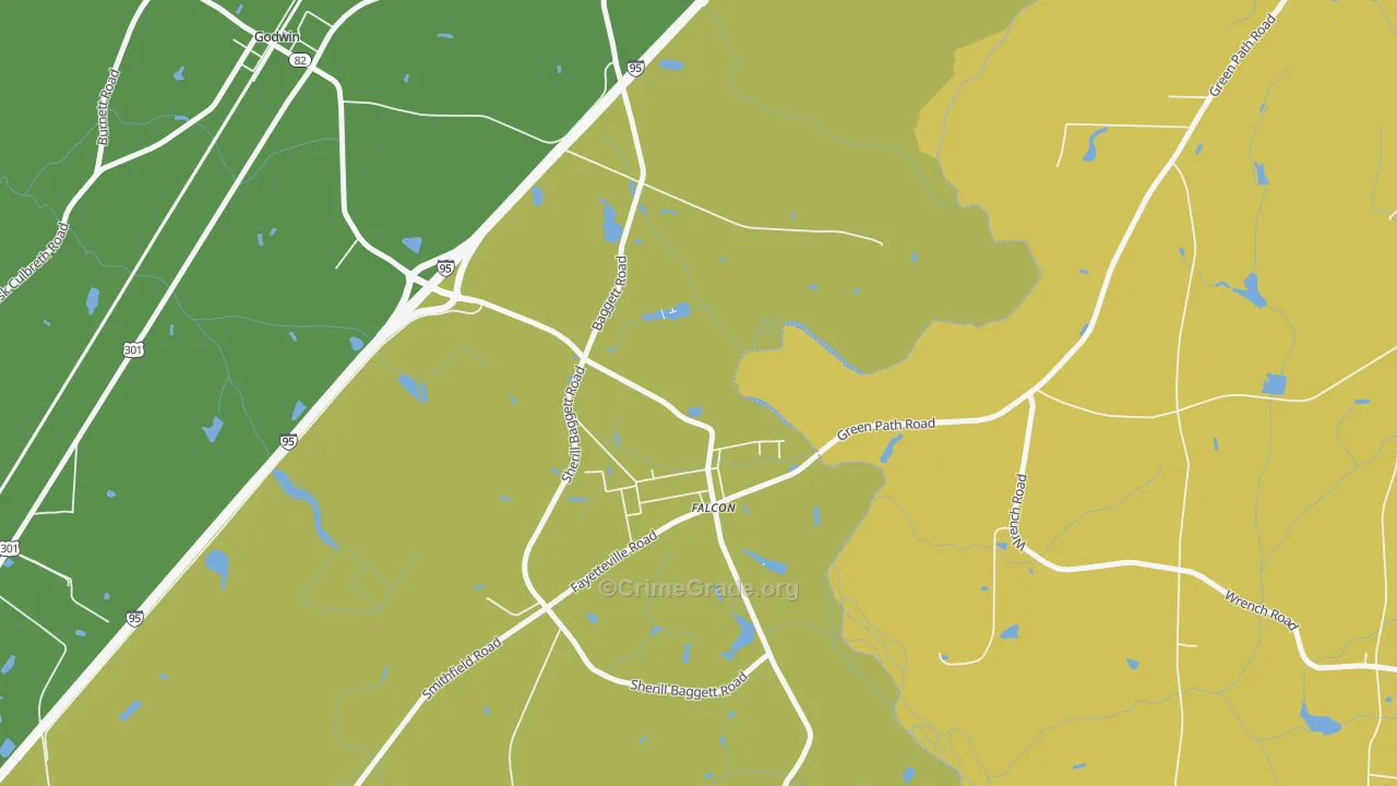 28342, NC Map of Theft Rates
