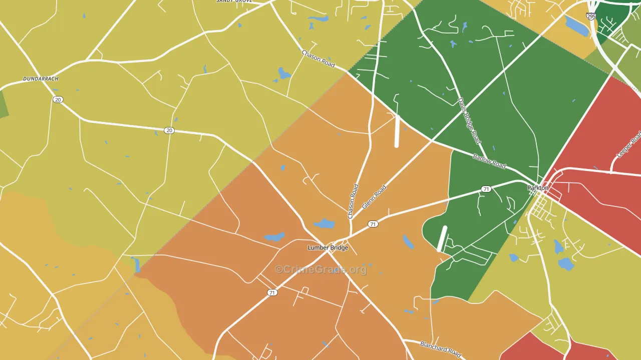 28357, NC Map of Theft Rates